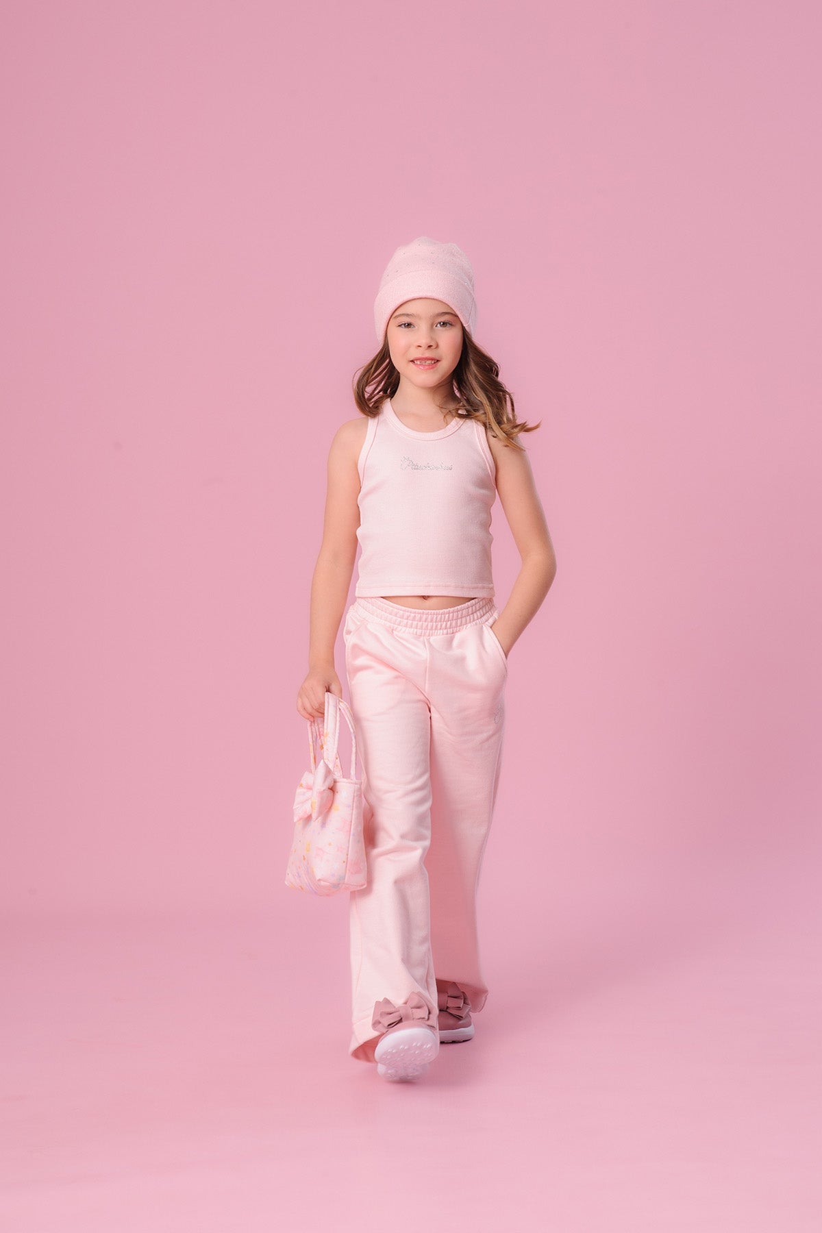Touca Tricot Dupla Cristais