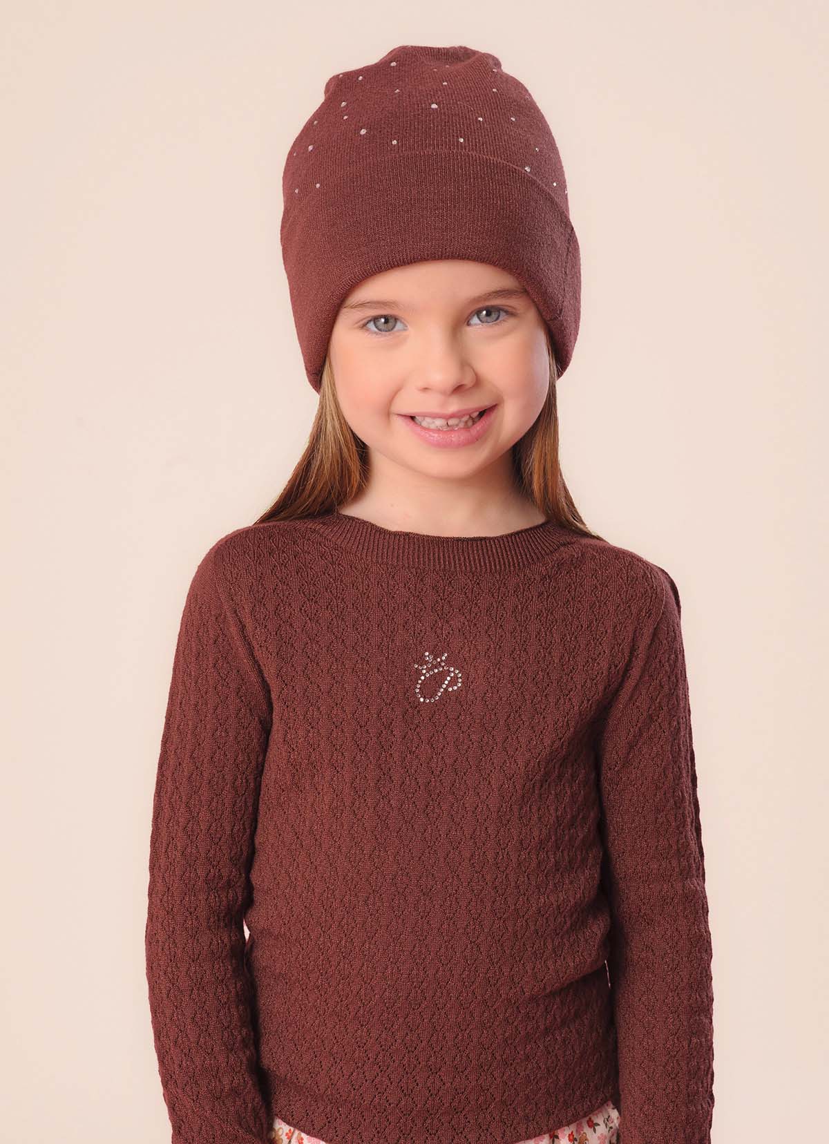 Touca Tricot Dupla Cristais