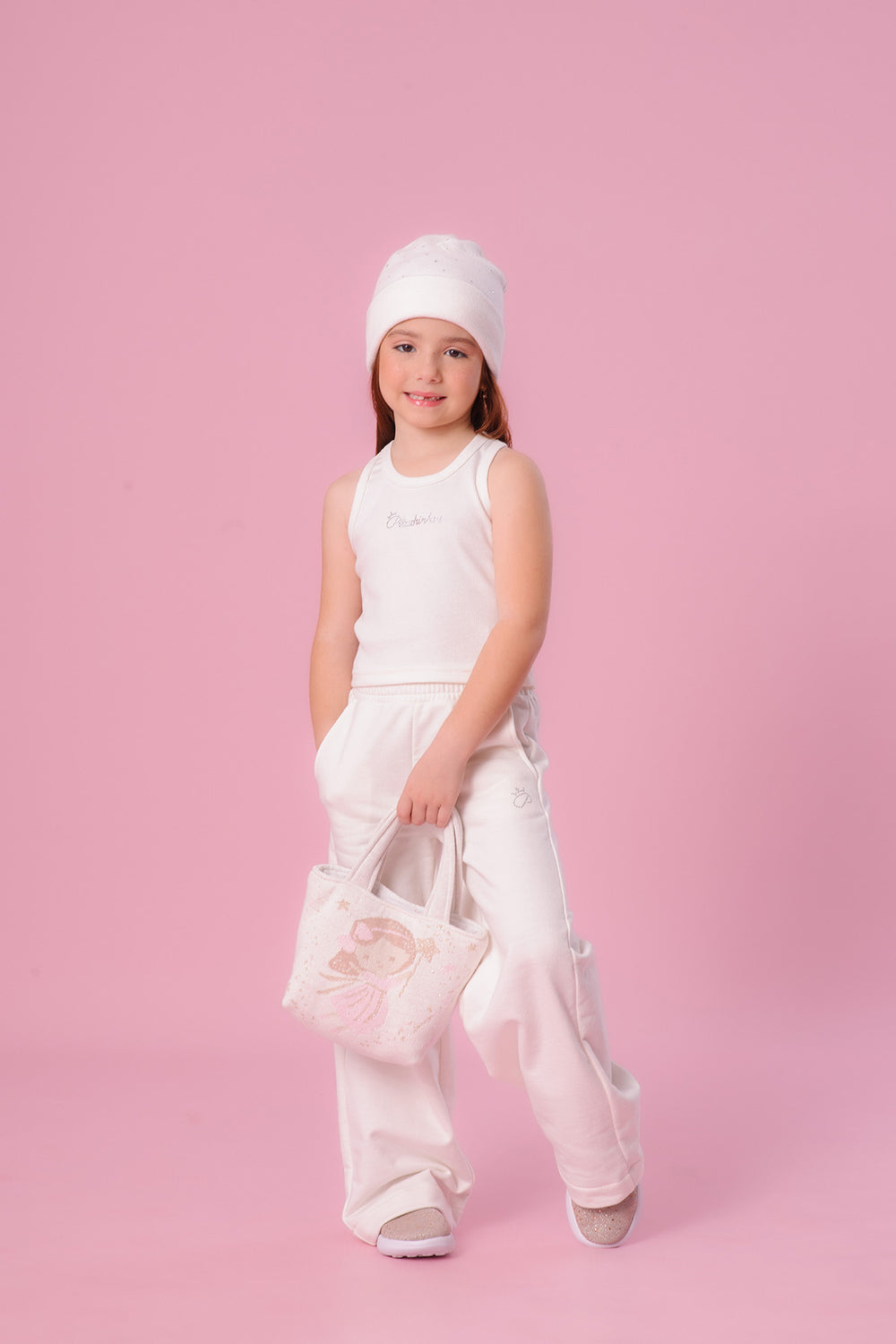 Touca Tricot Dupla Cristais