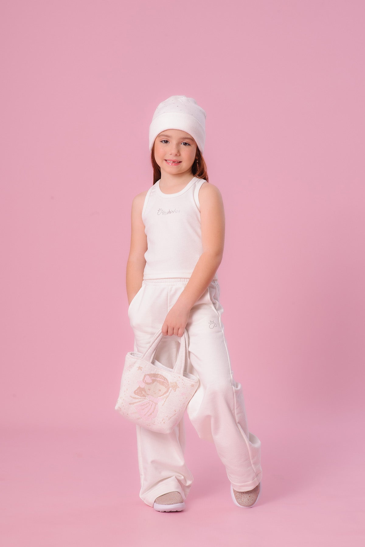 Touca Tricot Dupla Cristais