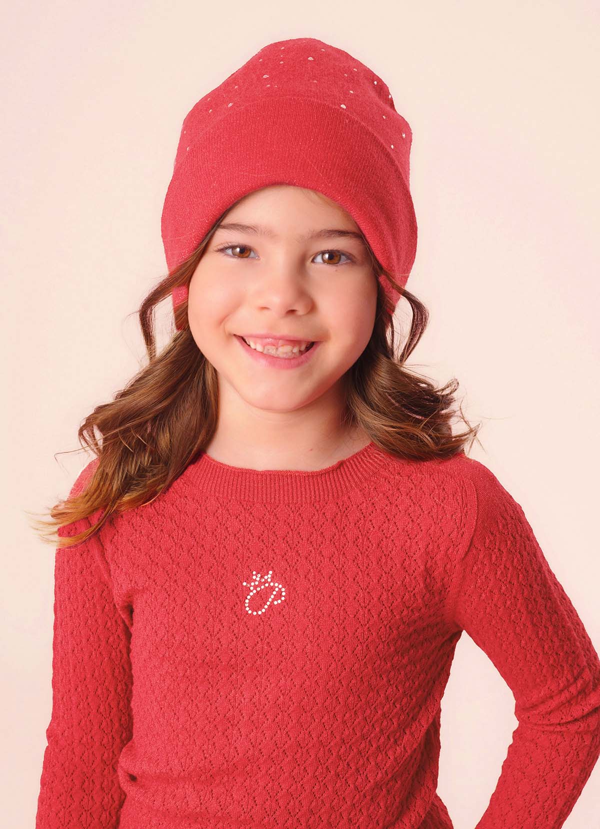 Touca Tricot Dupla Cristais