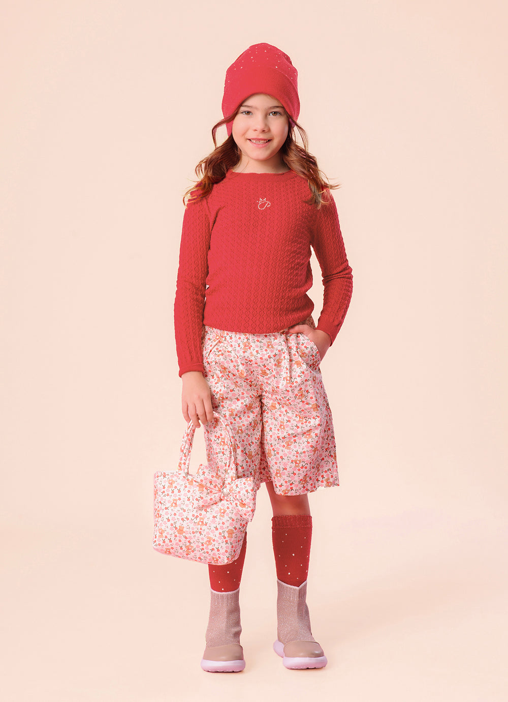 Touca Tricot Dupla Cristais
