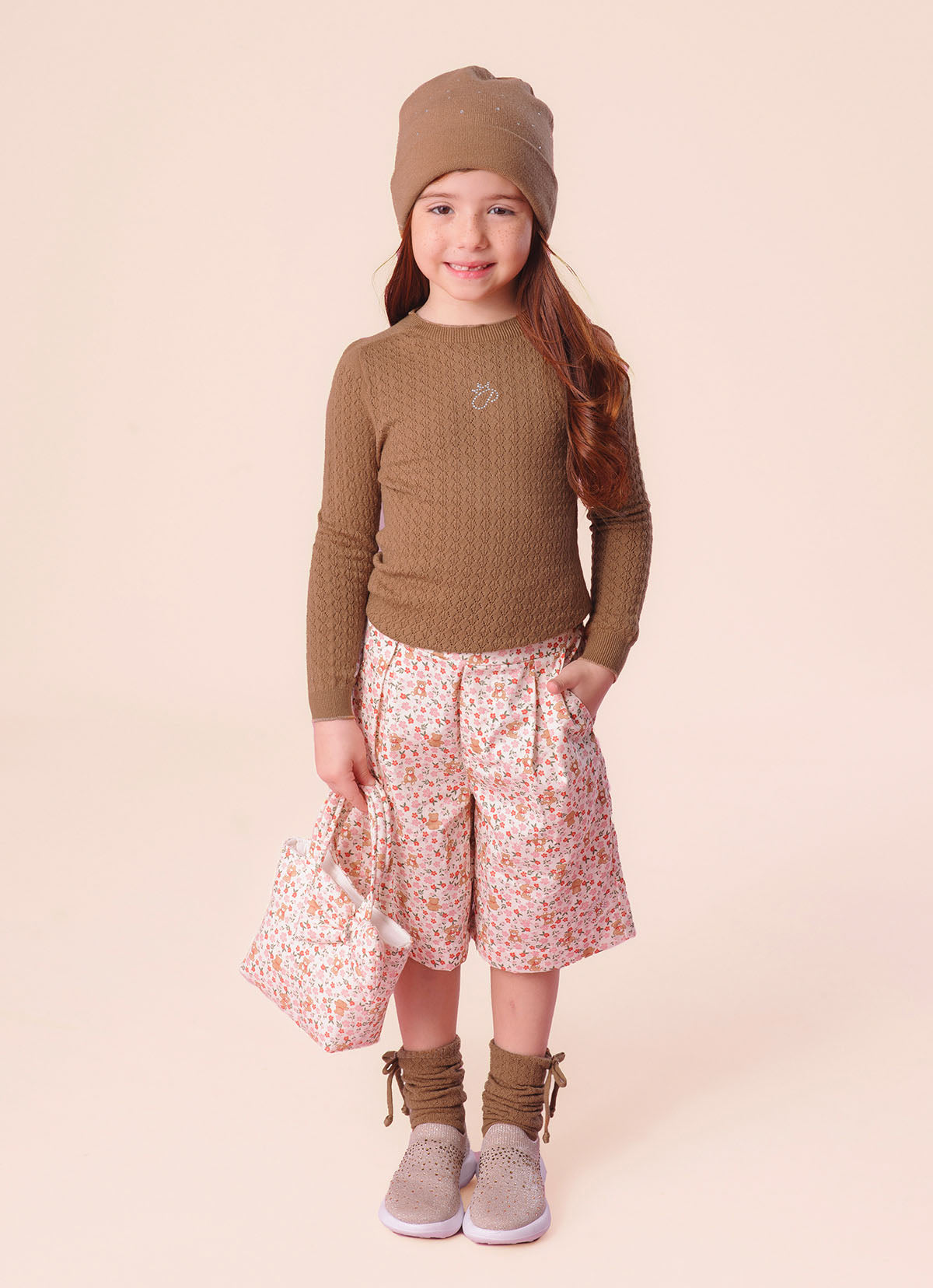 Touca Tricot Dupla Cristais