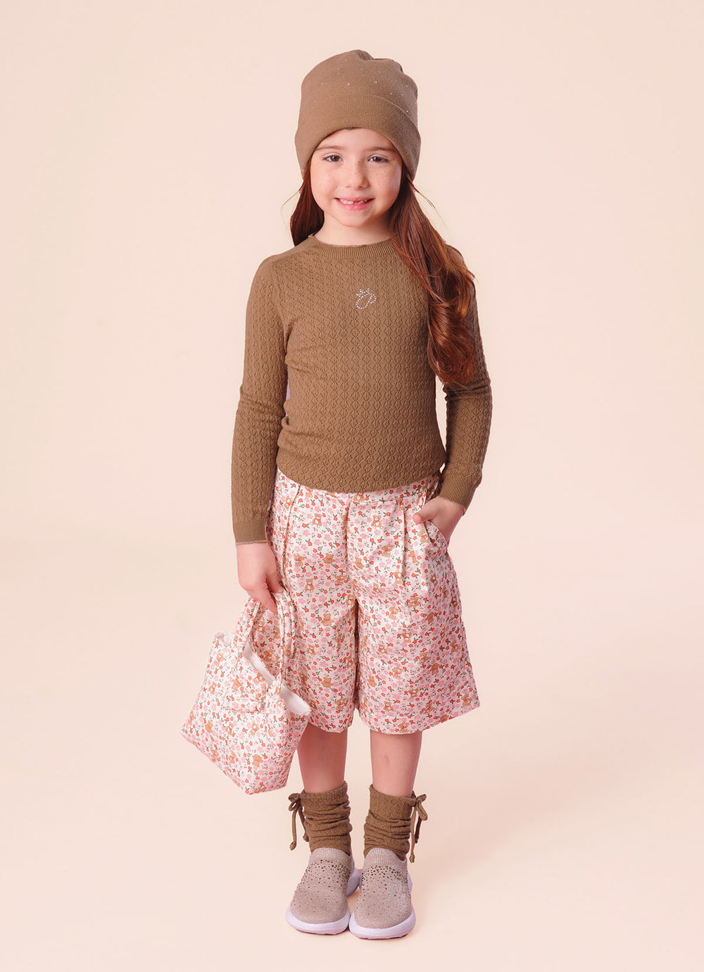 Touca Tricot Dupla Cristais