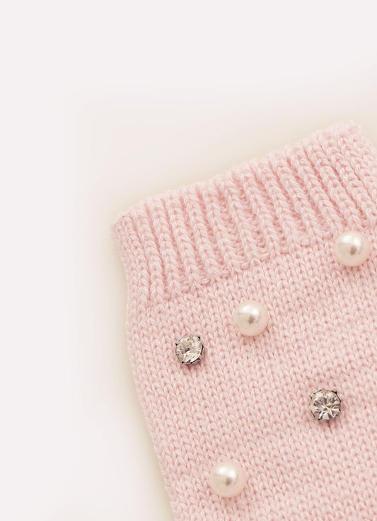 Luva Tricot Bordados