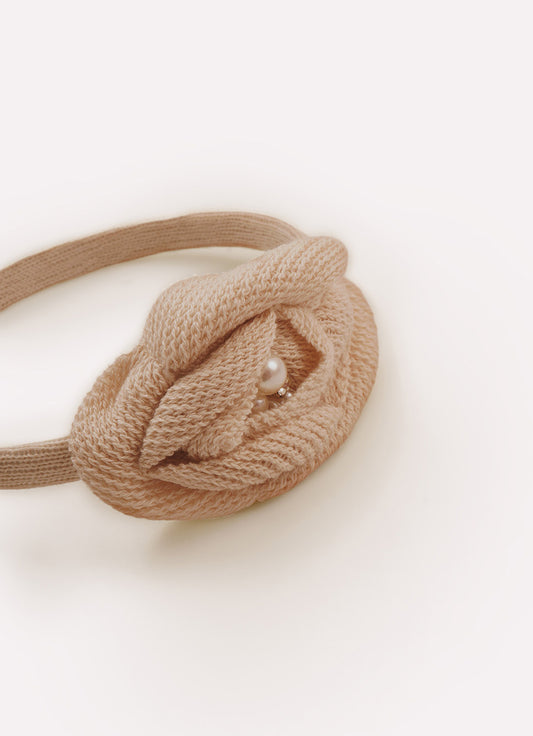 Arco Tricot Maxi Flor Tricot Bordado