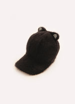 Boné Tricot Fio Fofinho Orelinhas Cristal
