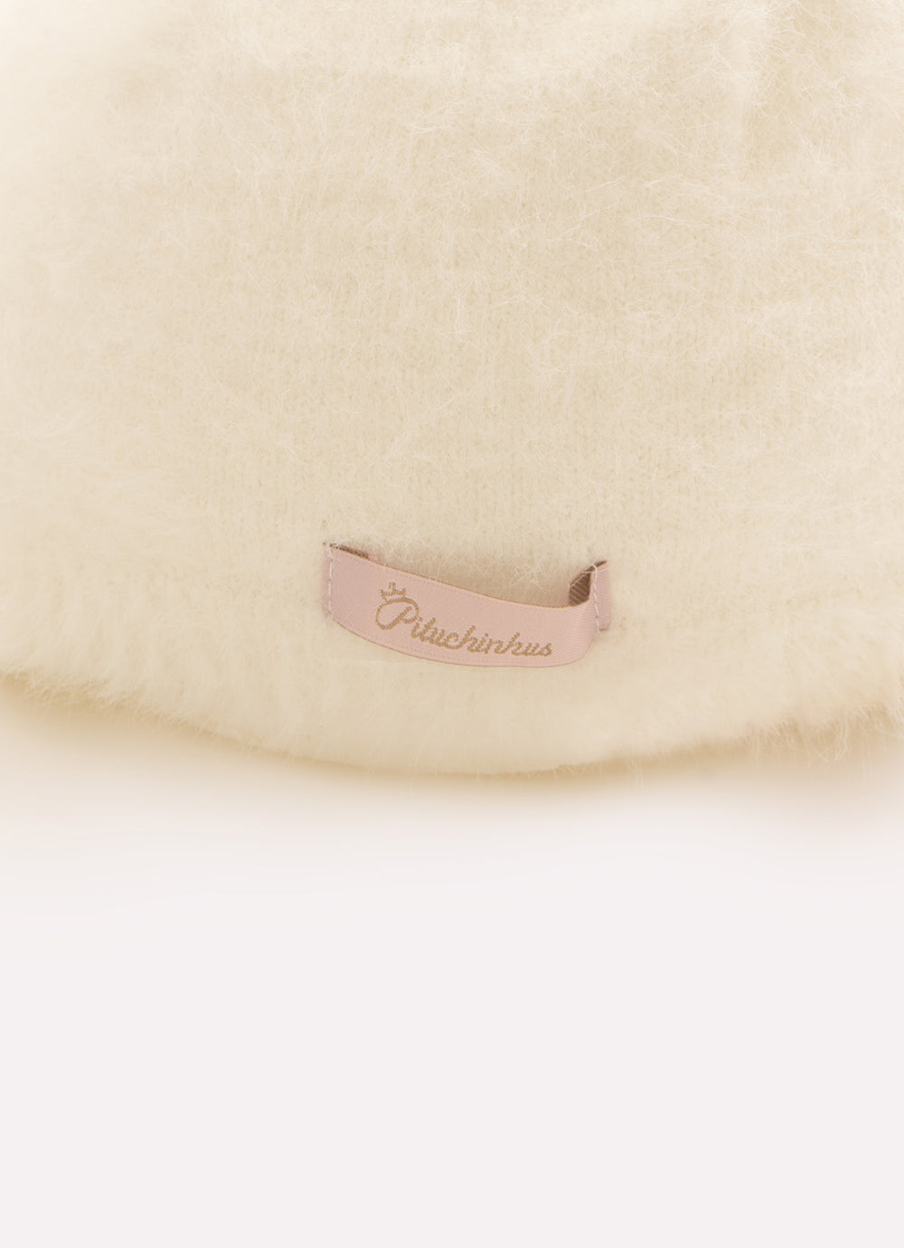 Boné Tricot Fio Fofinho Orelinhas Cristal