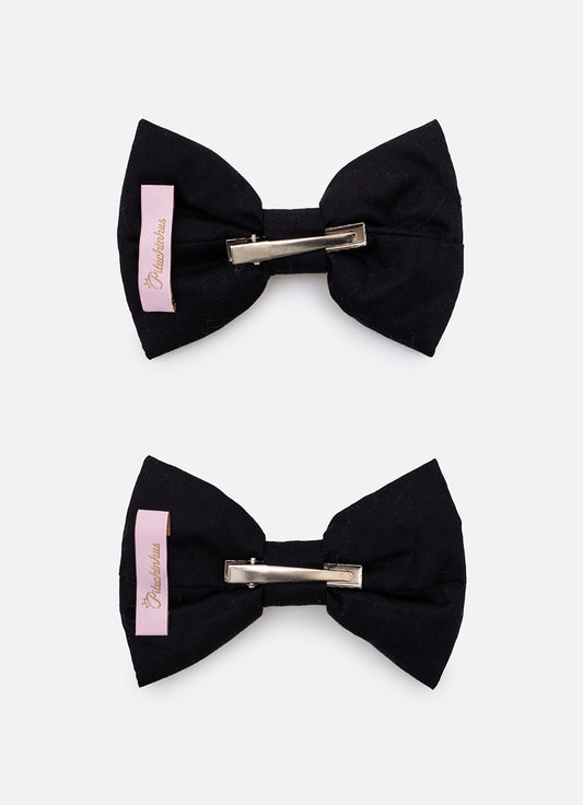 Presilha Laço Puffer Cristais 2 Unidades