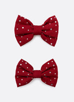 Presilha Laço Puffer Cristais 2 Unidades