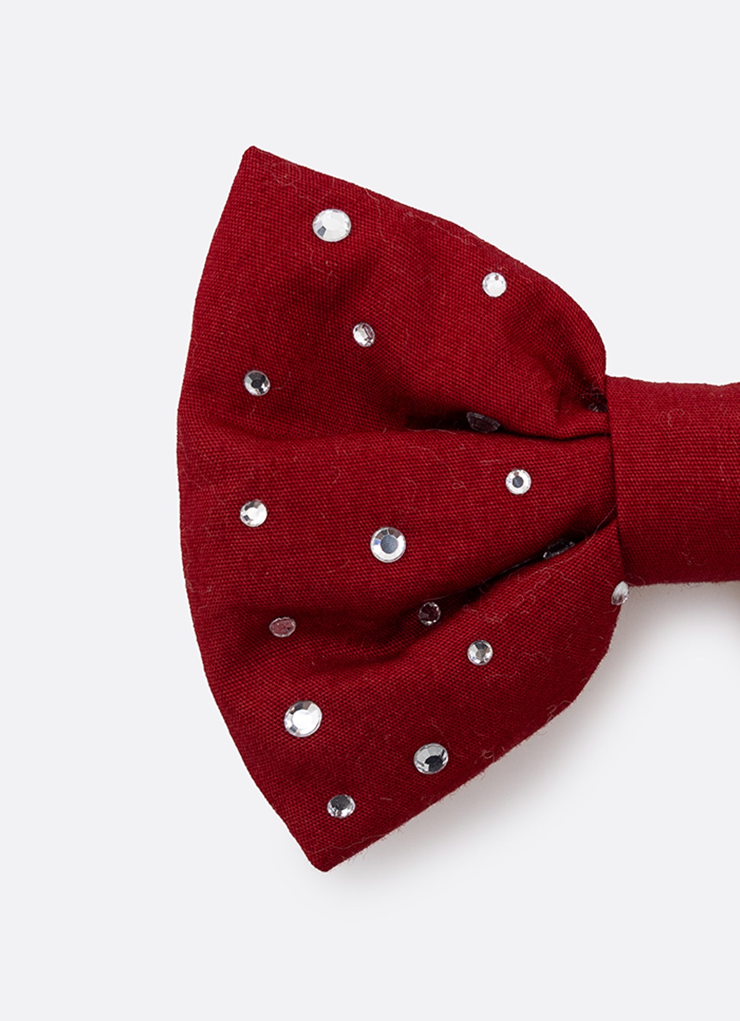 Presilha Laço Puffer Cristais 2 Unidades