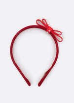 Arco Laço Duplo Courino e Pérolas