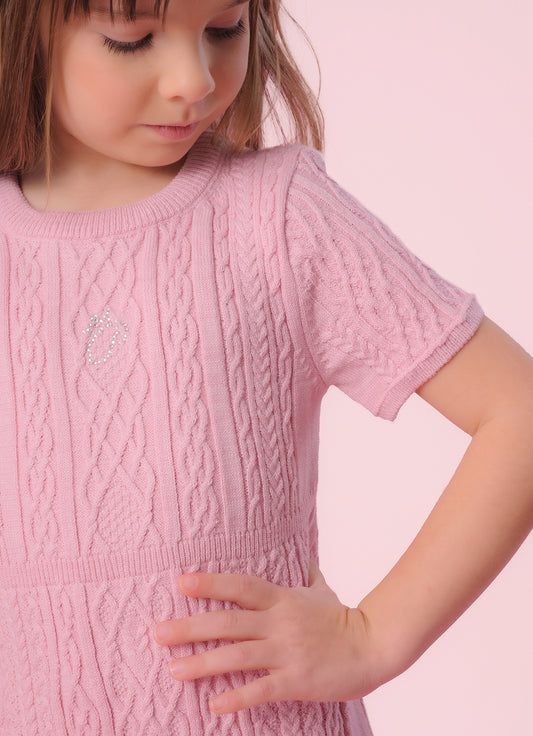Vestido Tricot Ponto Texturizado Cristal