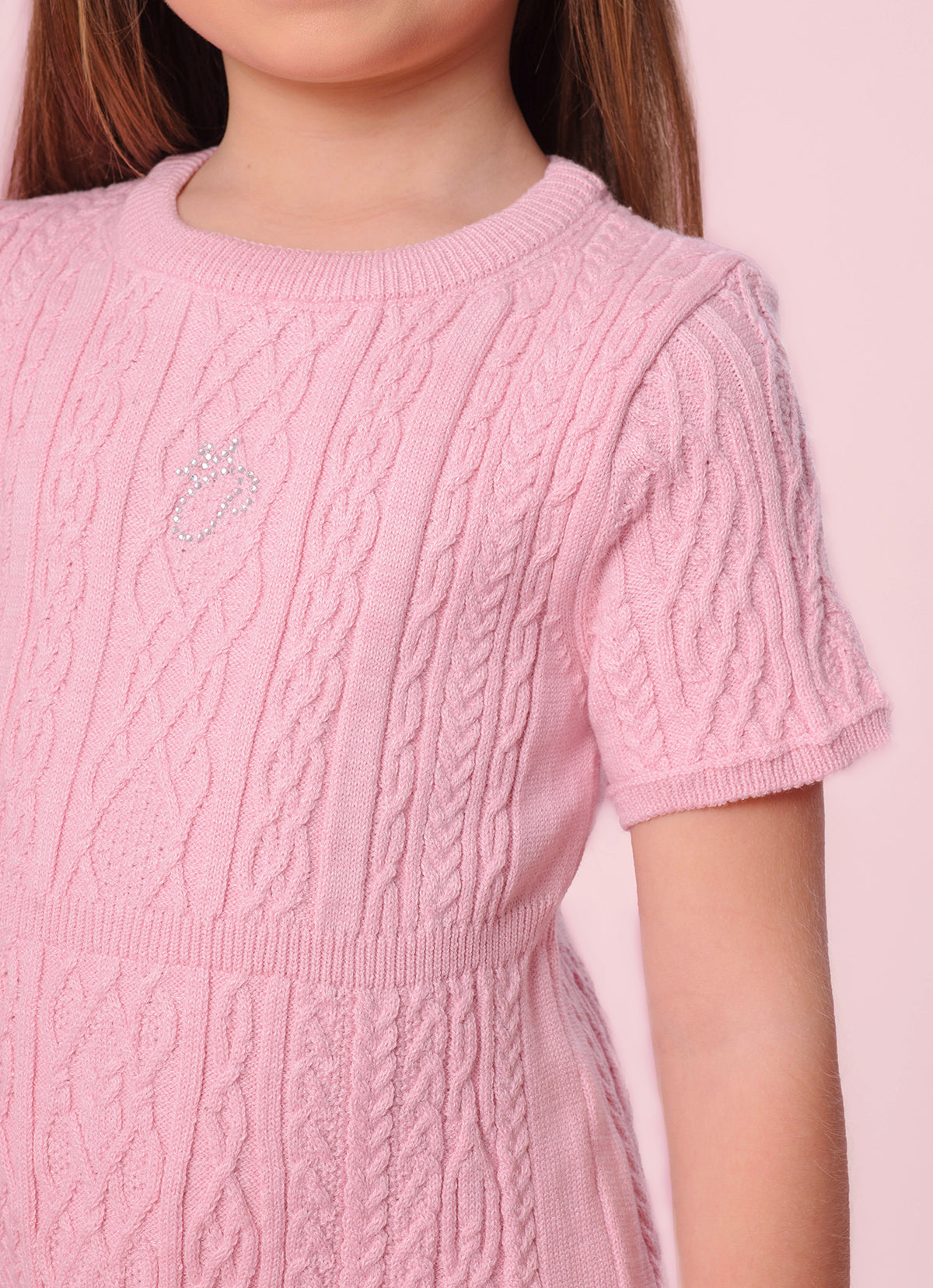 Vestido Tricot Ponto Texturizado Cristal