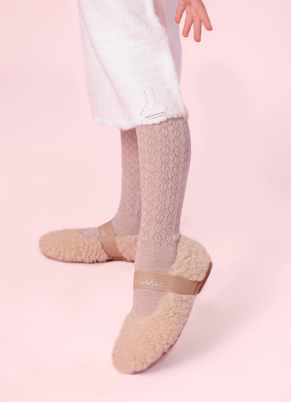 Vestido Tricot Sem Costura Fofinho Bordados