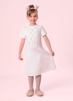 Vestido Tricot Sem Costura Fofinho Bordados