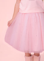 Saia Short Tule Cristais Princesa