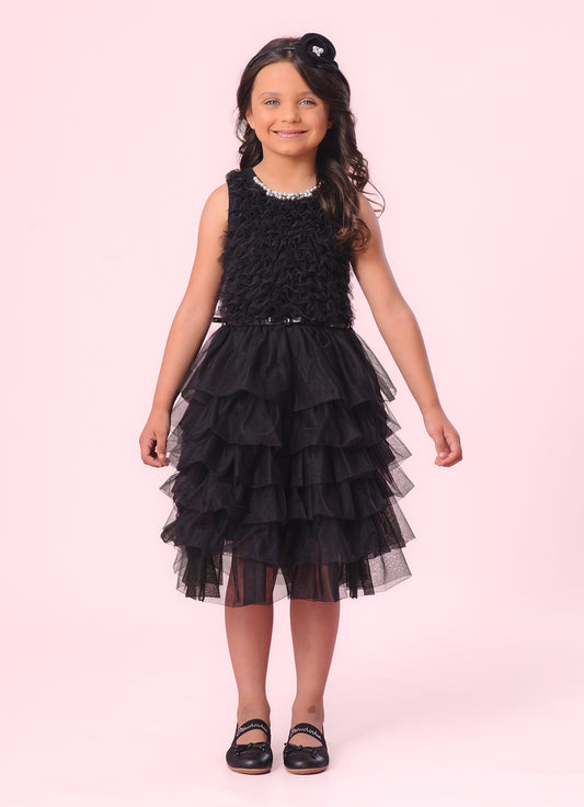 Vestido Rib Frufru e Babados