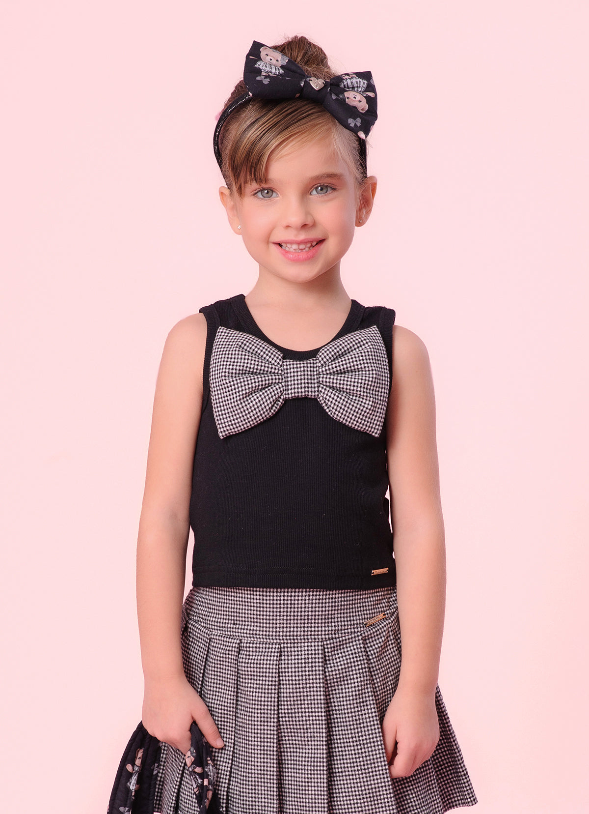 Blusa Cropped Rib Laço