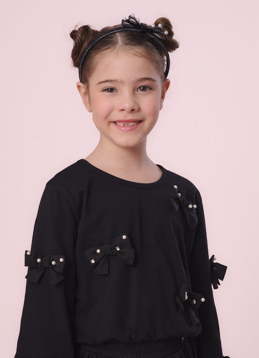 Blusa Cotton Mini Laços