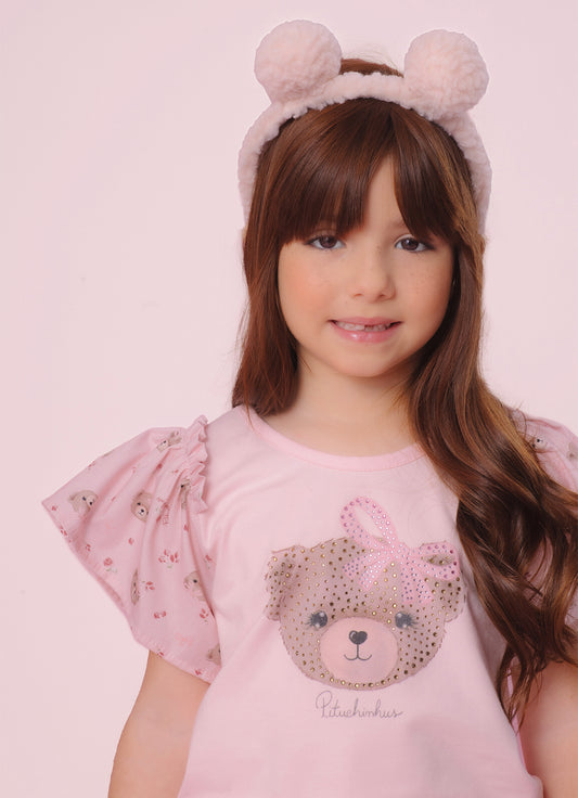 Blusa Cotton Serigrafia Ursinhas