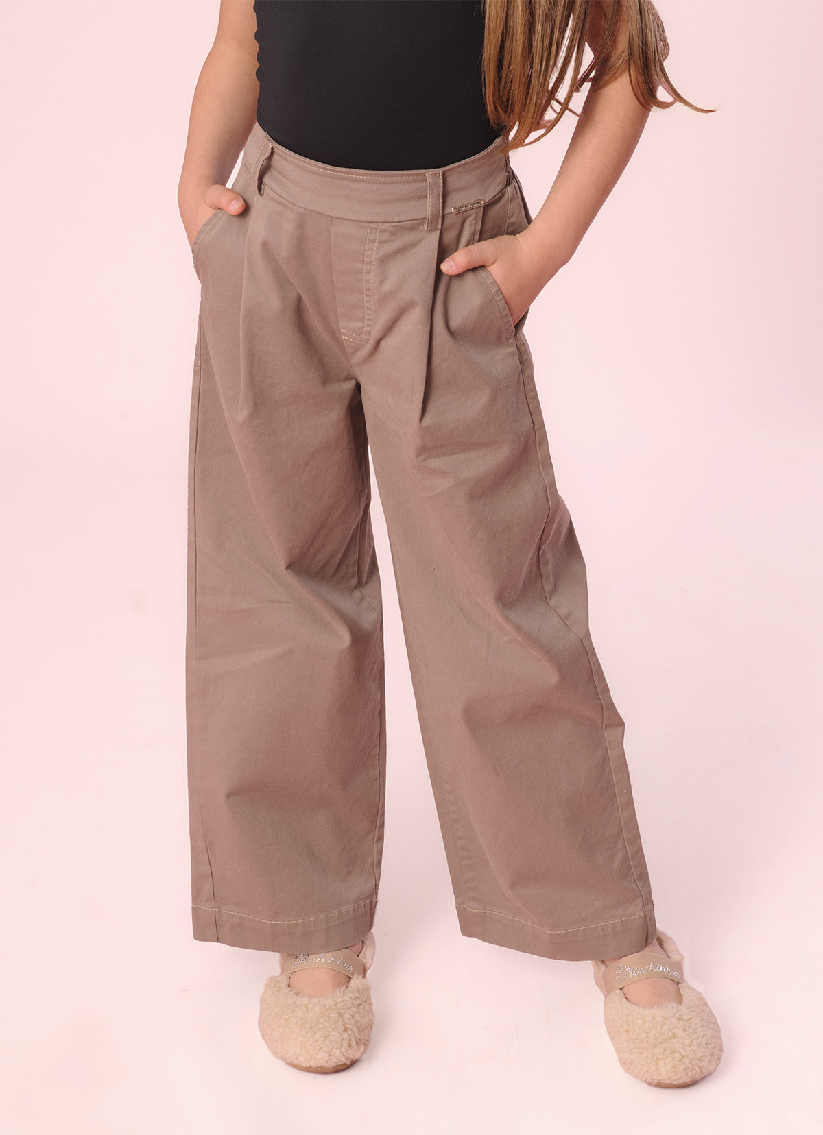Calça Reta Sarja
