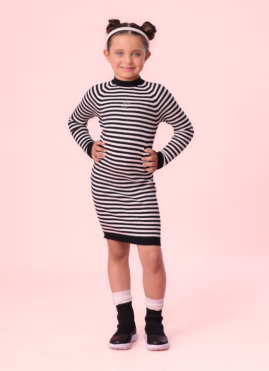 Vestido Tricot Midi Canelado