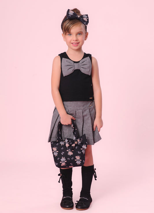 Saia Short Flanela Xadrez