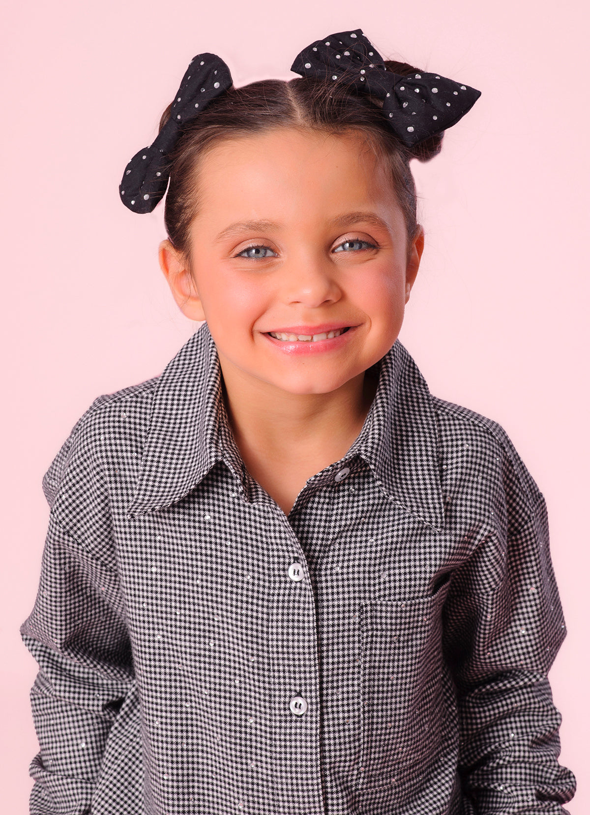 Camisa Xadrez Bolsos Cristais
