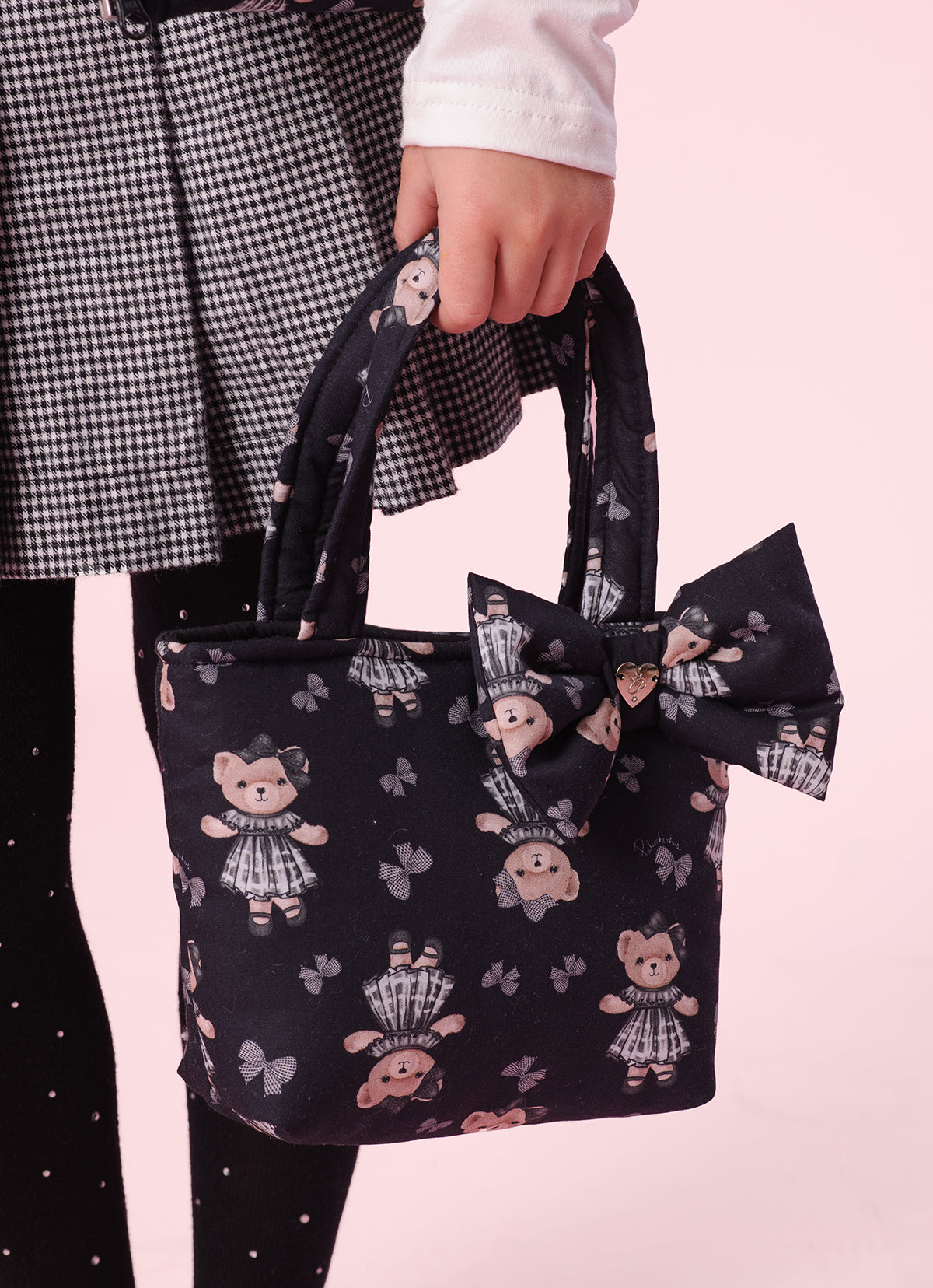 Bolsa Puffer Estampa Laço
