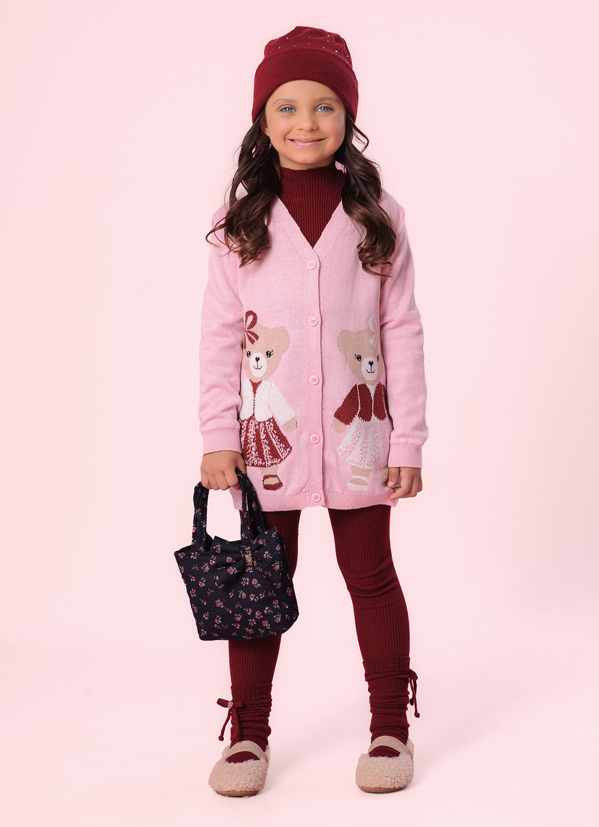 Bolsa Puffer Estampa Laço