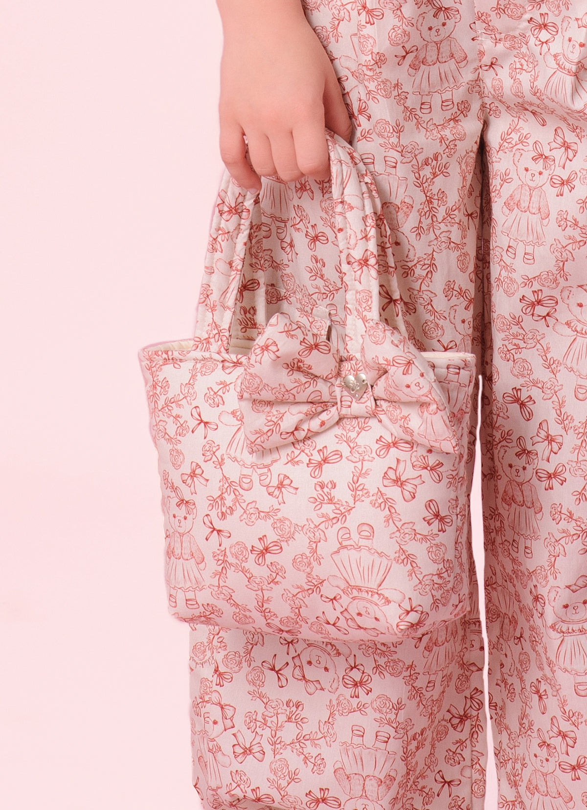 Bolsa Puffer Estampa Laço