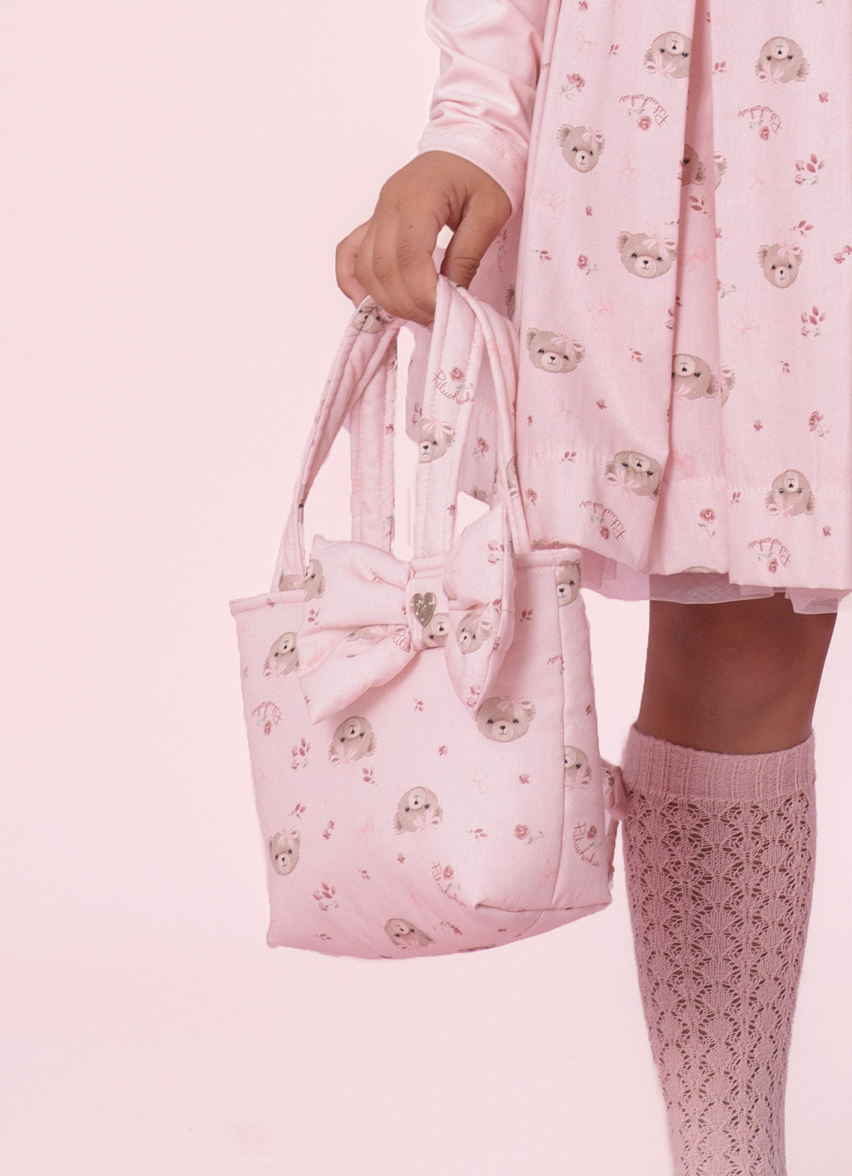 Bolsa Puffer Estampa Laço