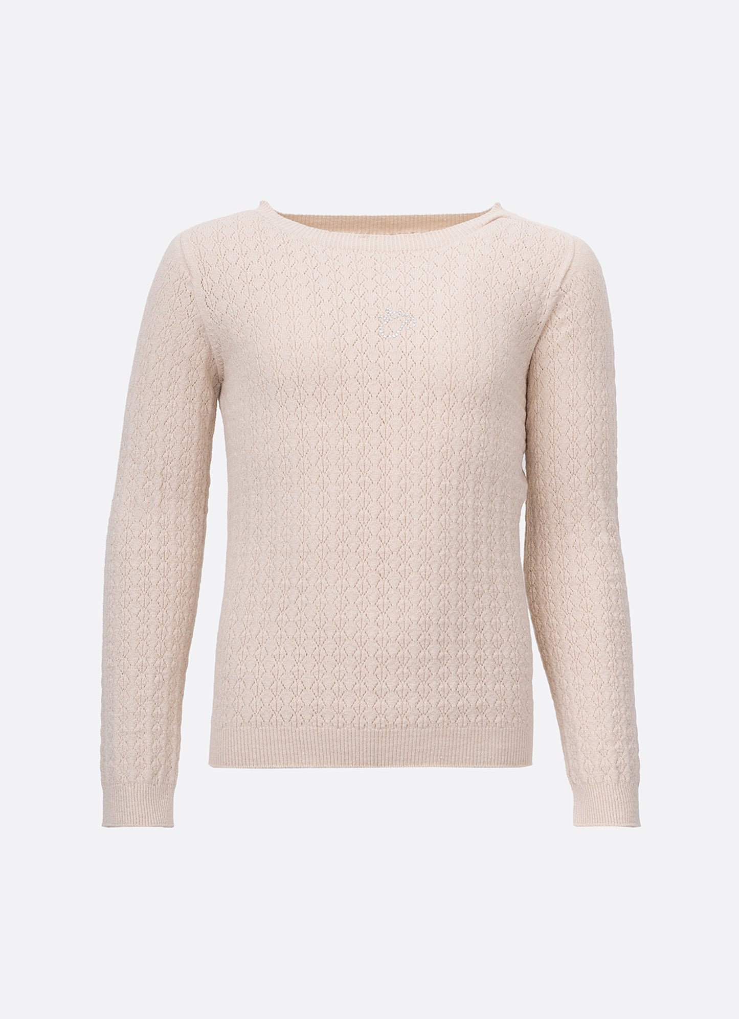 Blusa Tricot Sem Costura Rendada