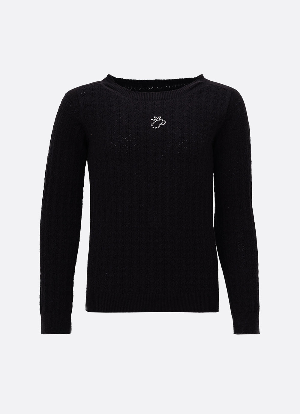 Blusa Tricot Sem Costura Rendada