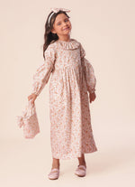 Vestido Midi Algodão Estampa Liberty