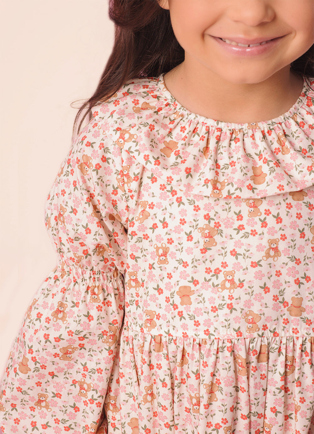Vestido Midi Algodão Estampa Liberty