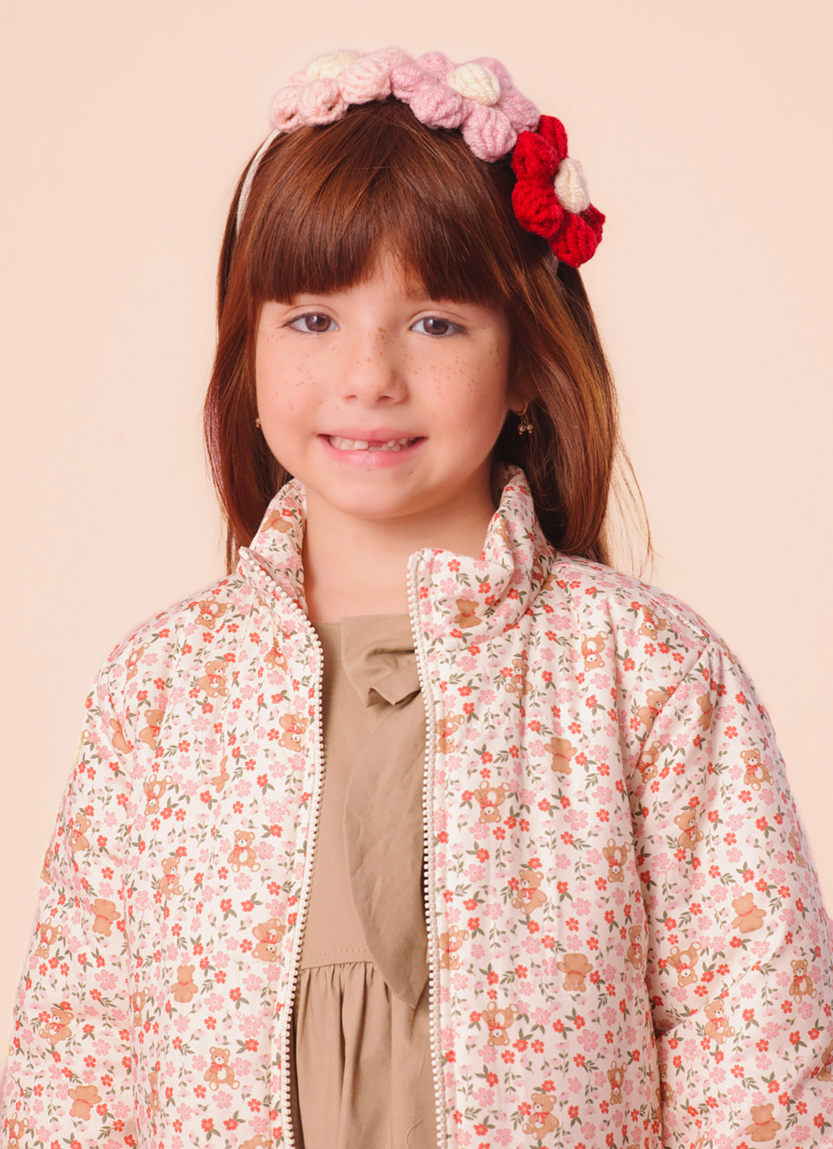Arco Maxi Flores Crochê