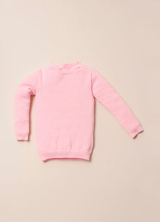 Blusa Tricot Ponto Rendado Sem Costura Pmini