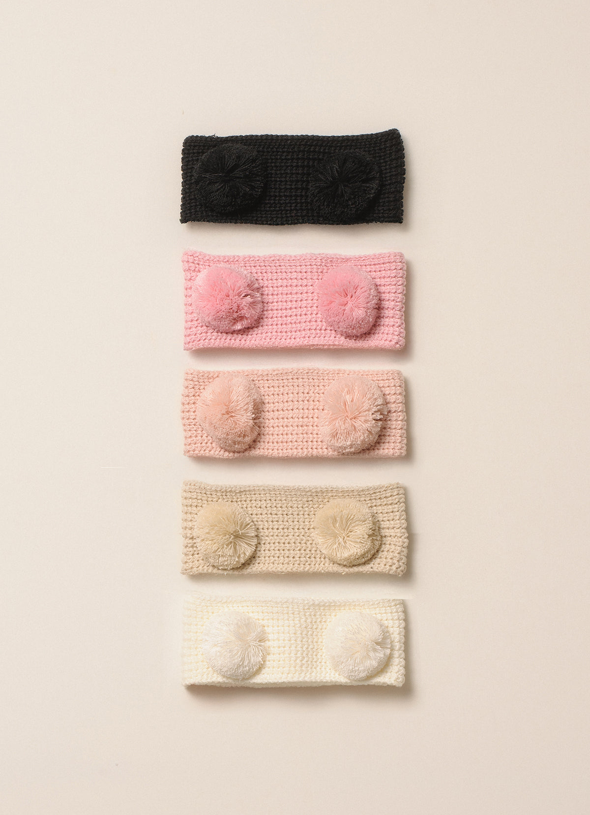 Faixa Tricot Pompons
