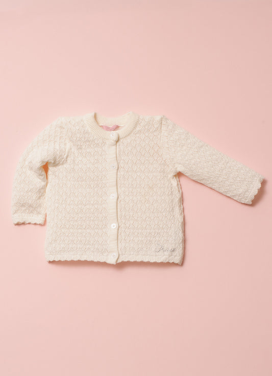 Casaqueto Tricot Ponto Rendado Pmini