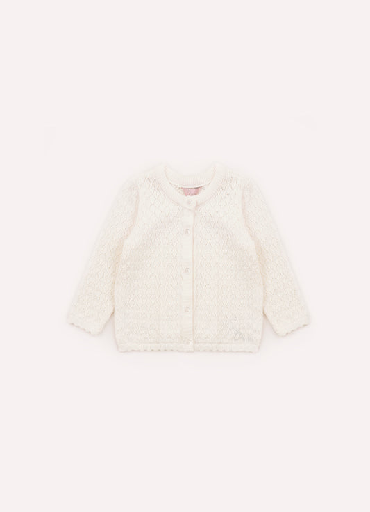 Casaqueto Tricot Ponto Rendado Pmini