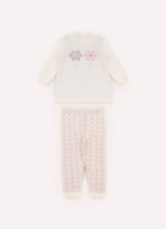 Conj Tricot Jacquard Mini Flores Pmini