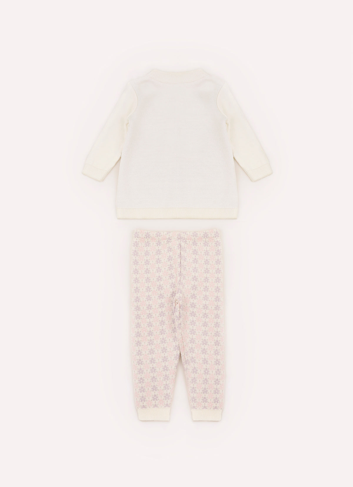 Conj Tricot Jacquard Mini Flores Pmini