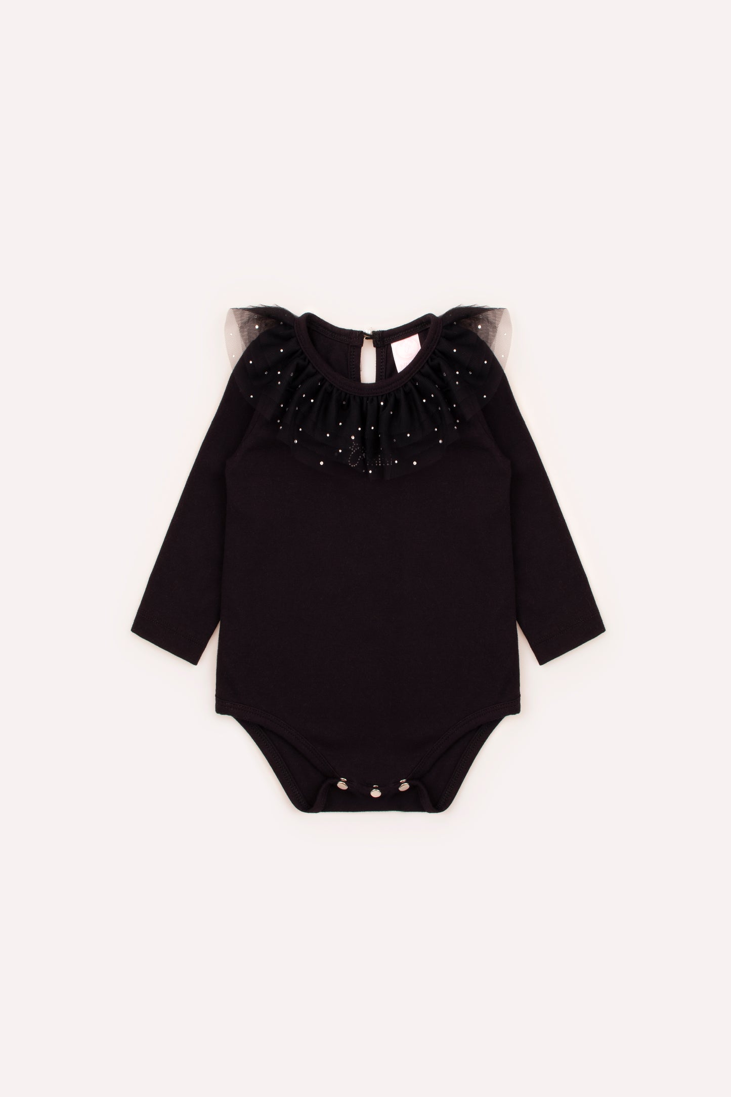 Body Cotton Gola Tule Cristais