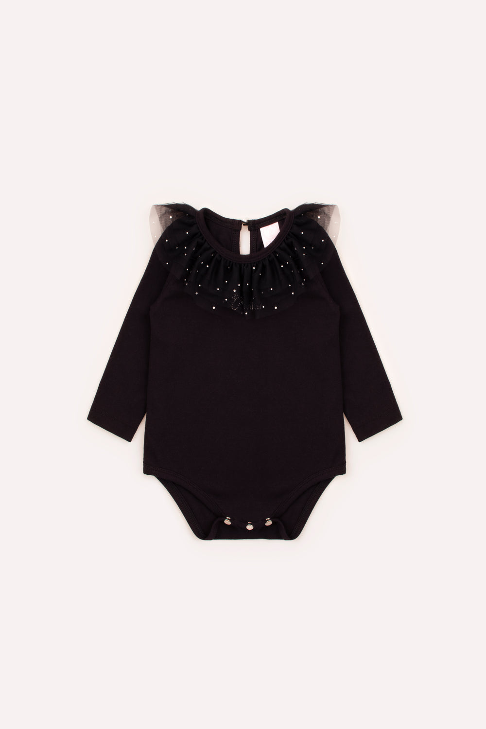 Body Cotton Gola Tule Cristais