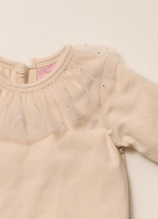 Body Cotton Gola Tule Cristais