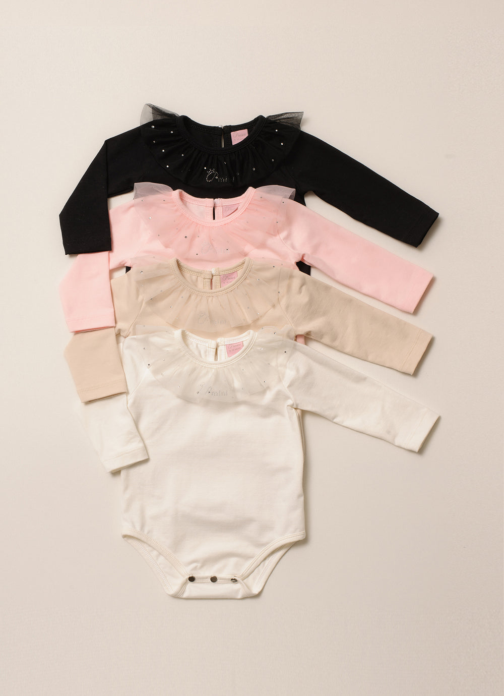 Body Cotton Gola Tule Cristais