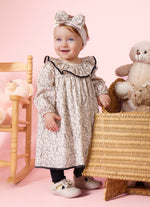 Vestido Algodão Estampa Toile Babado Pmini Com Calcinha