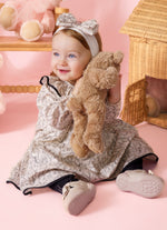Vestido Algodão Estampa Toile Babado Pmini Com Calcinha